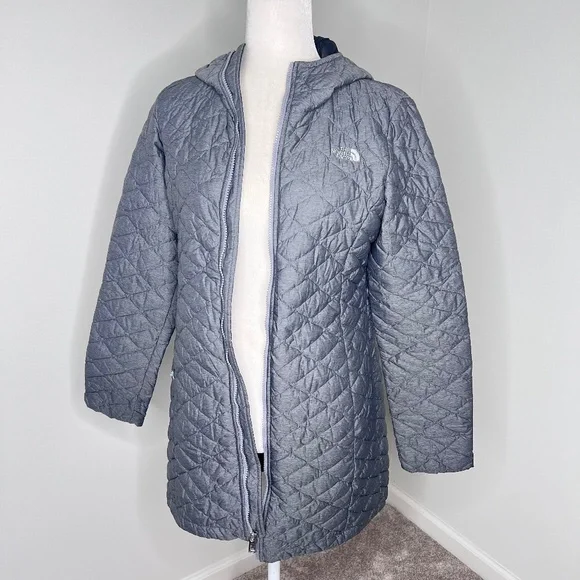 The North Face Thermoball Parka Gray Jacket Coat S - Picture 3 of 9